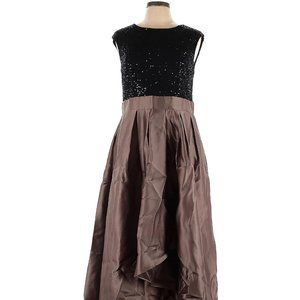 Sequin Hi-Low Formal Gown